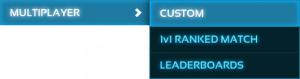Multiplayer menu